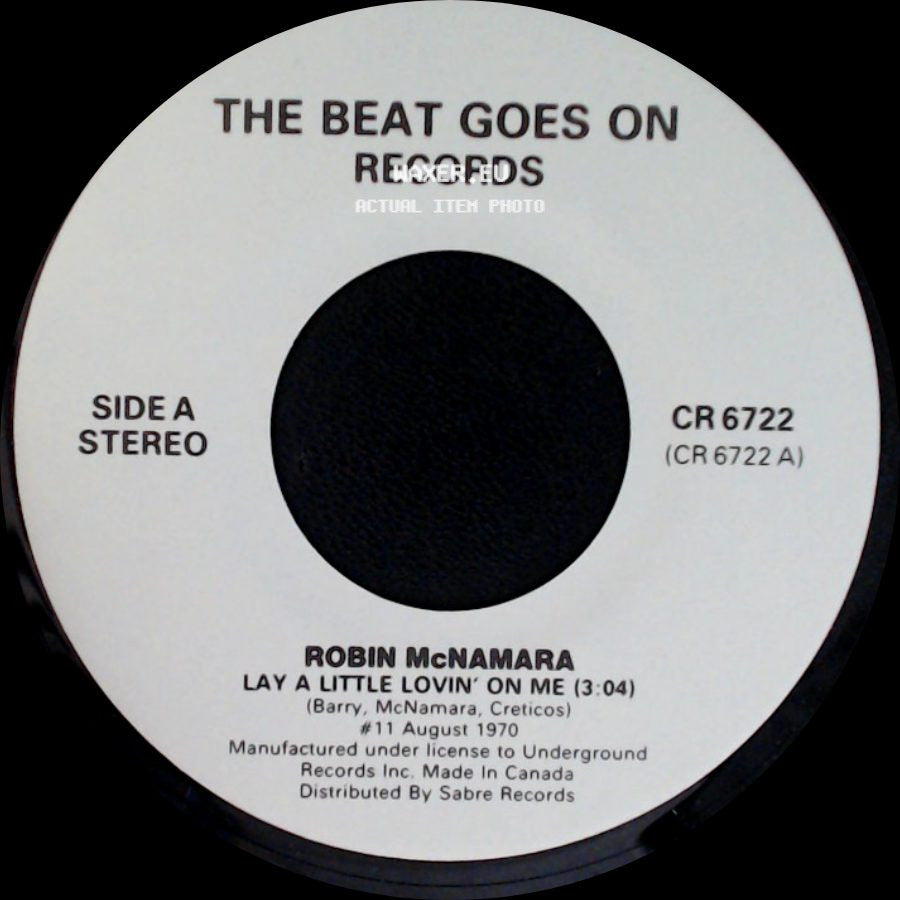 Robin Mcnamara / Andy Kim - Lay A Little Lovin' On Me / Baby I Love You side A