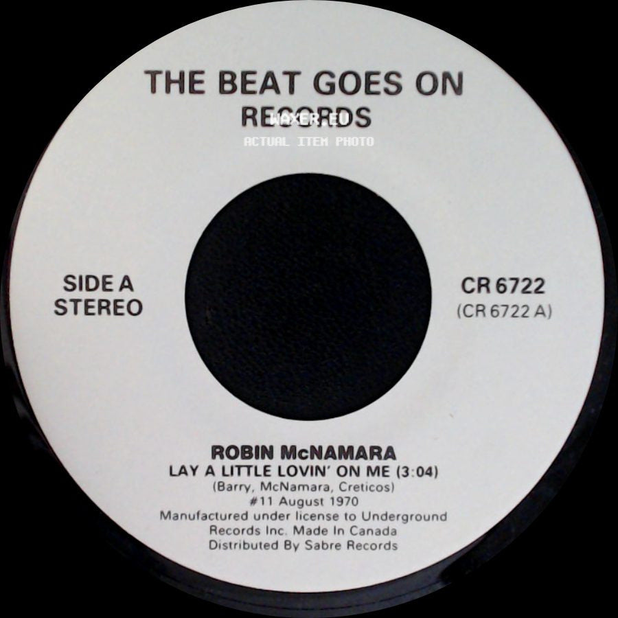 Robin Mcnamara / Andy Kim - Lay A Little Lovin' On Me / Baby I Love You side A