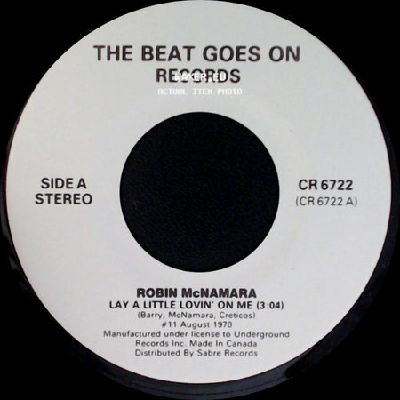 Robin Mcnamara / Andy Kim - Lay A Little Lovin' On Me / Baby I Love You side A