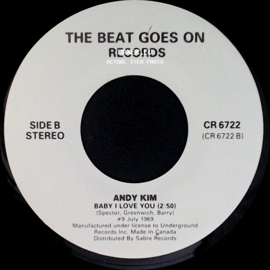 Robin Mcnamara / Andy Kim - Lay A Little Lovin' On Me / Baby I Love You side B