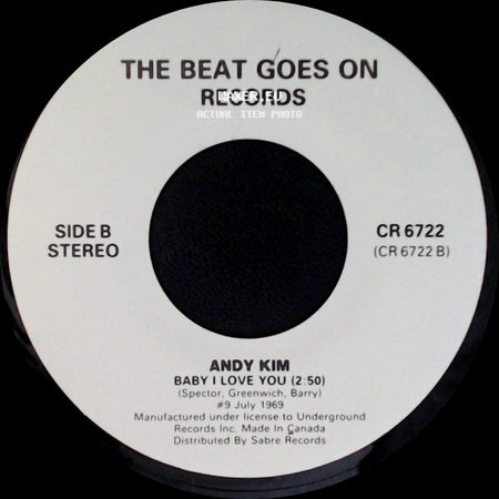 Robin Mcnamara / Andy Kim - Lay A Little Lovin' On Me / Baby I Love You side B