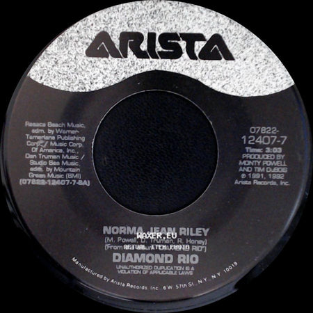 Norma Jean Riley / Diamond Rio - Diamond Rio / Pick Me Up side A