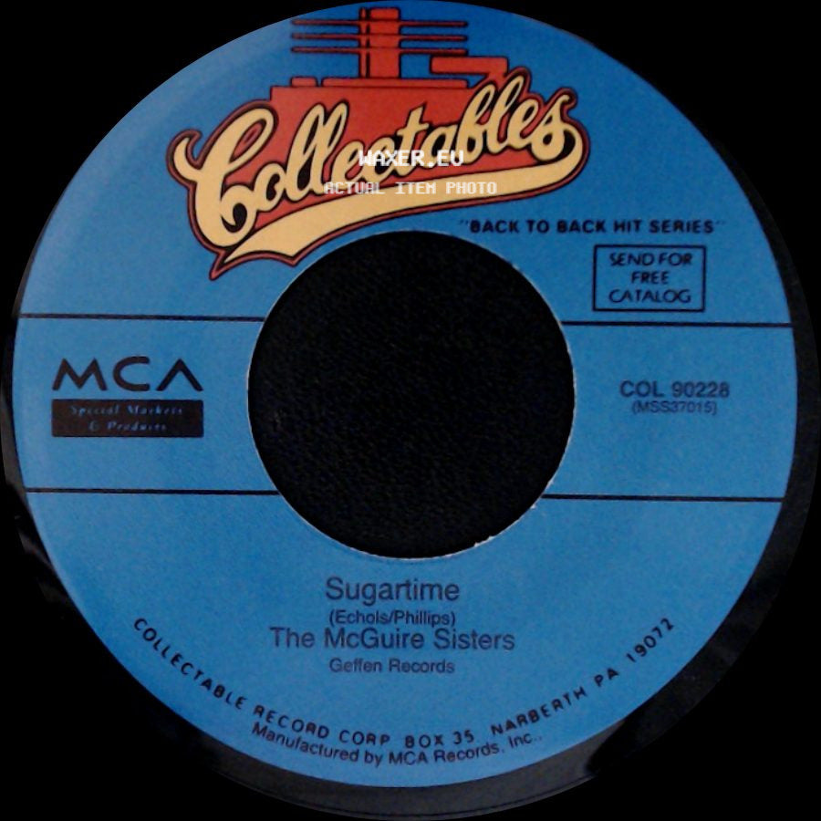 The Mcguire Sisters - Sugartime / Sincerely side A