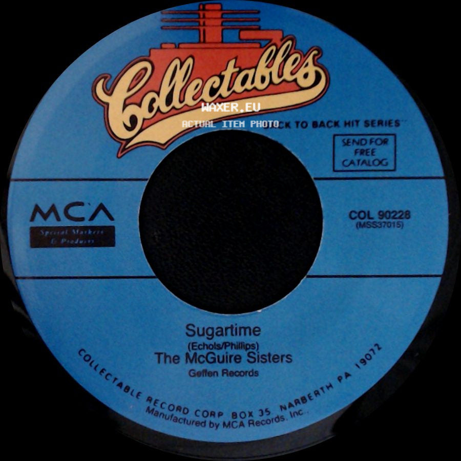 The Mcguire Sisters - Sincerely / Sugartime side B