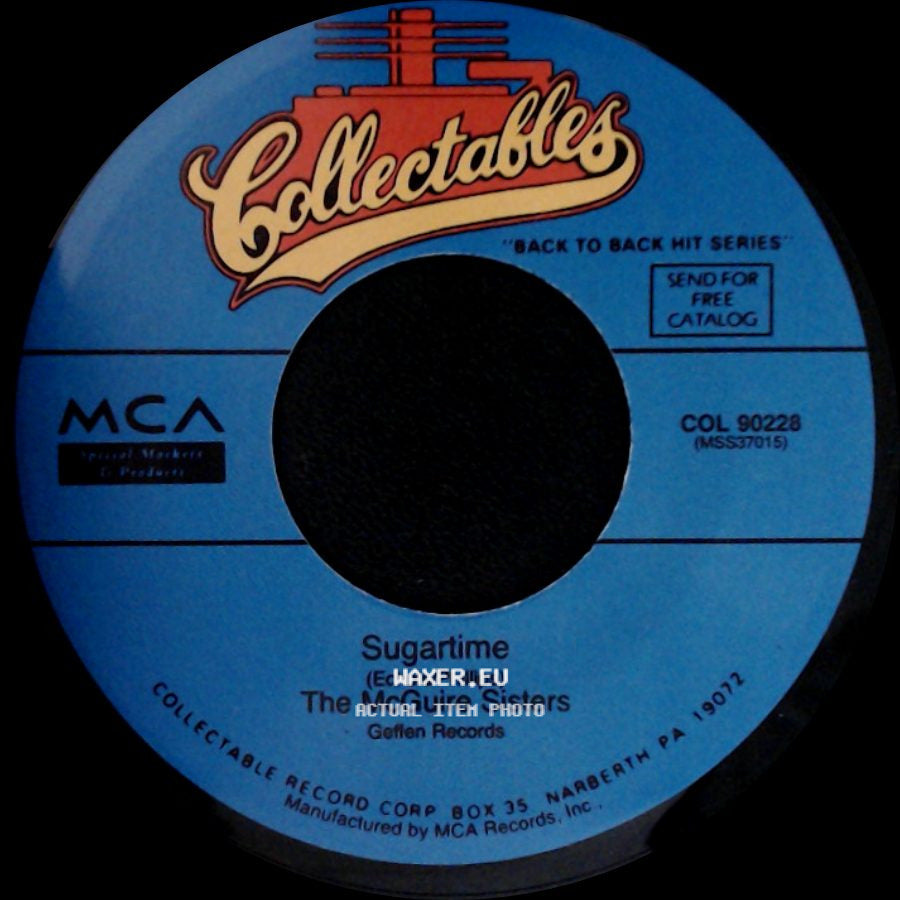 The Mcguire Sisters - Sincerely / Sugartime side B
