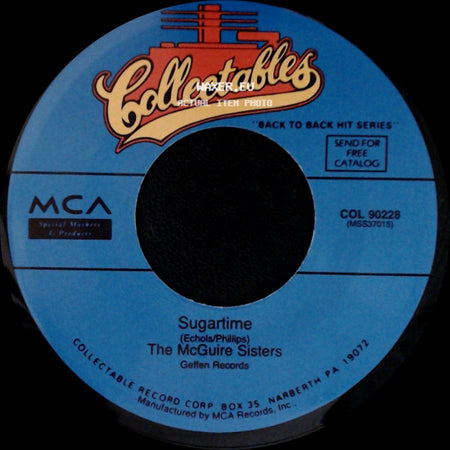 The Mcguire Sisters - Sincerely / Sugartime side B