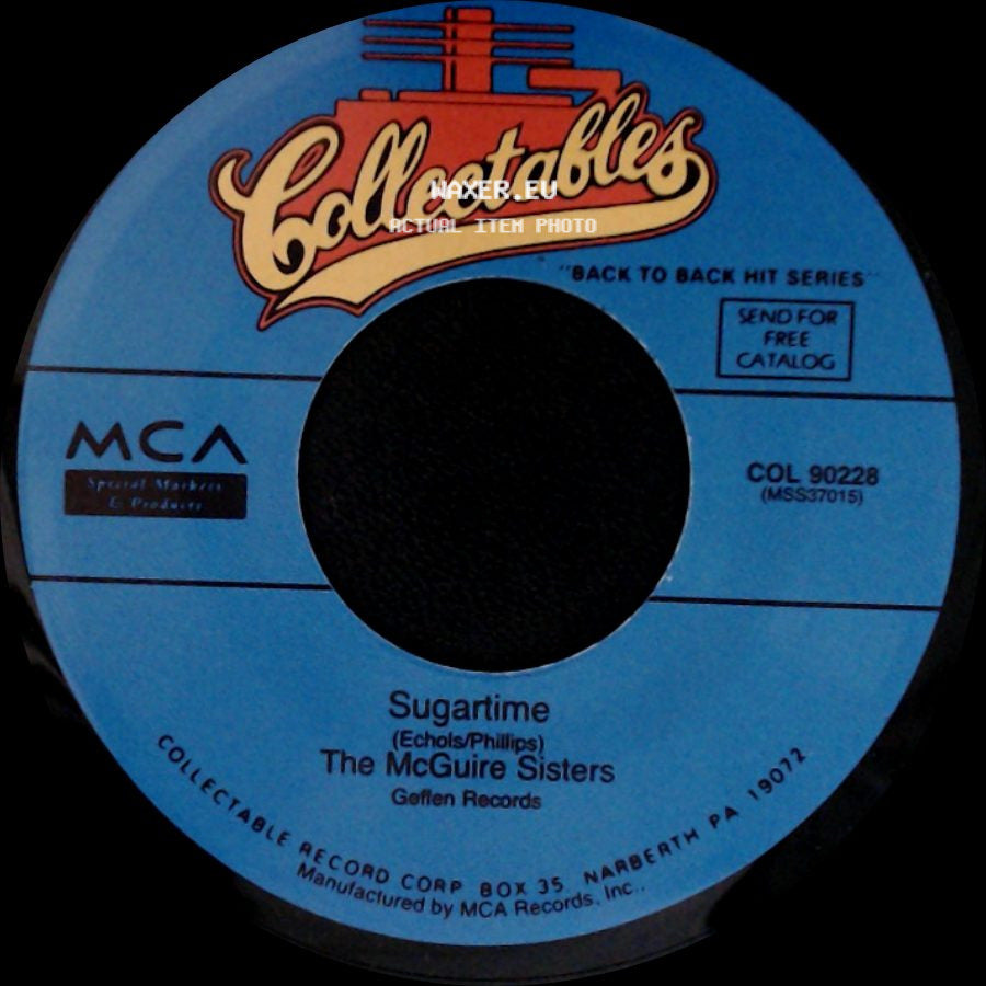 The Mcguire Sisters - Sincerely / Sugartime side B