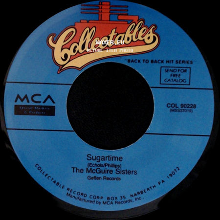 The Mcguire Sisters - Sincerely / Sugartime side B