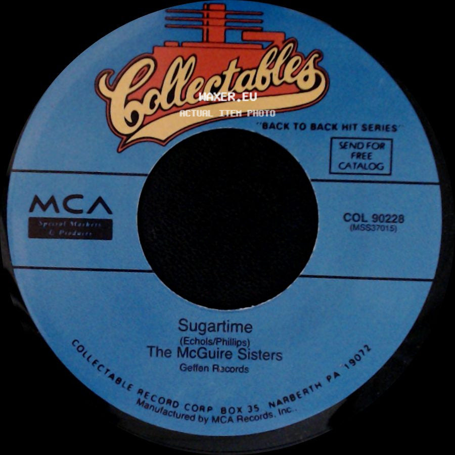 The Mcguire Sisters - Sugartime / Sincerely side A