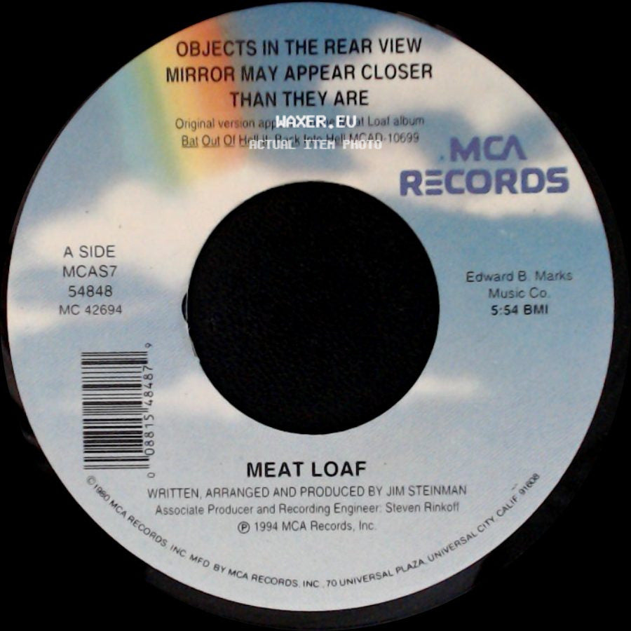 Meat Loaf - Objects In The Rear View Mirror May Appear Closer Than They Are / Two Out Of Three Ain't Bad (Live) side A