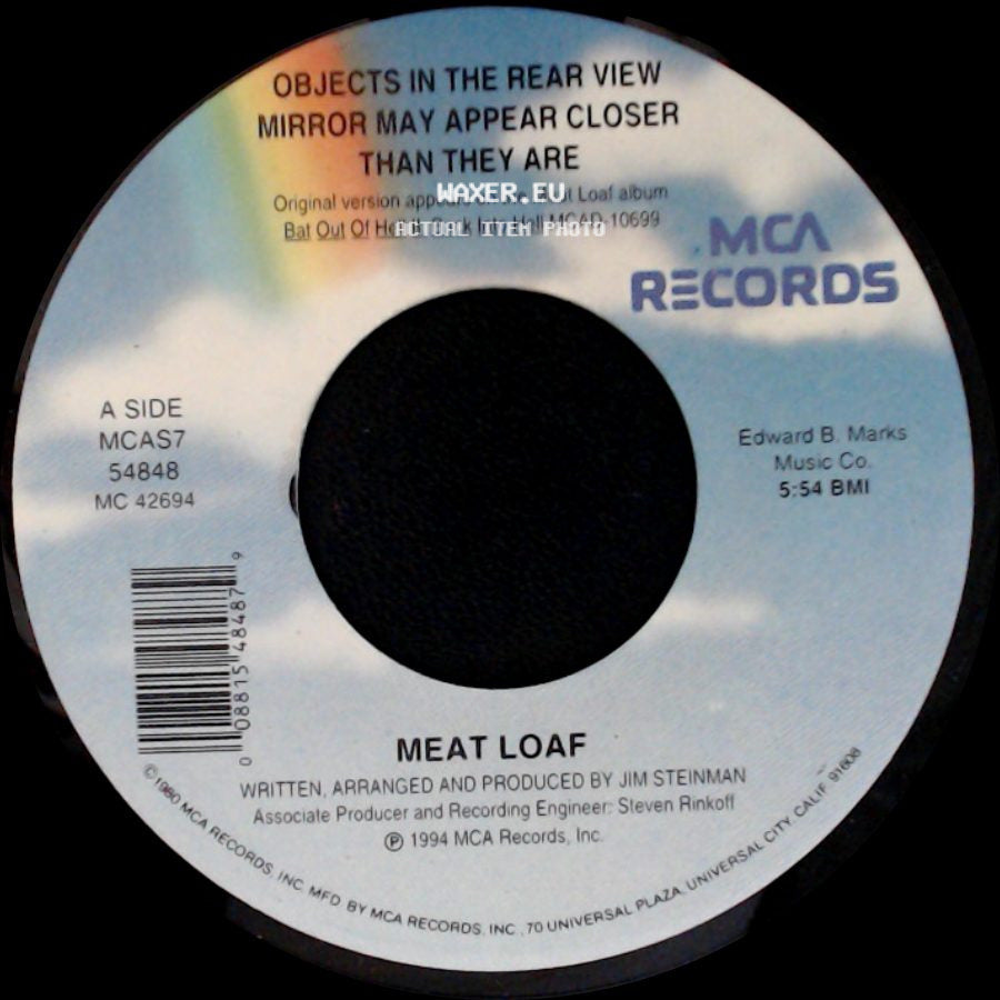 Meat Loaf - Objects In The Rear View Mirror May Appear Closer Than They Are / Two Out Of Three Ain't Bad (Live) side A