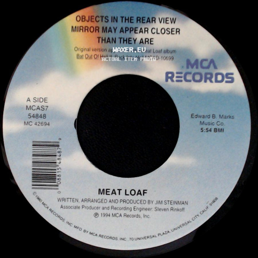 Meat Loaf - Objects In The Rear View Mirror May Appear Closer Than They Are / Two Out Of Three Ain't Bad (Live) side A