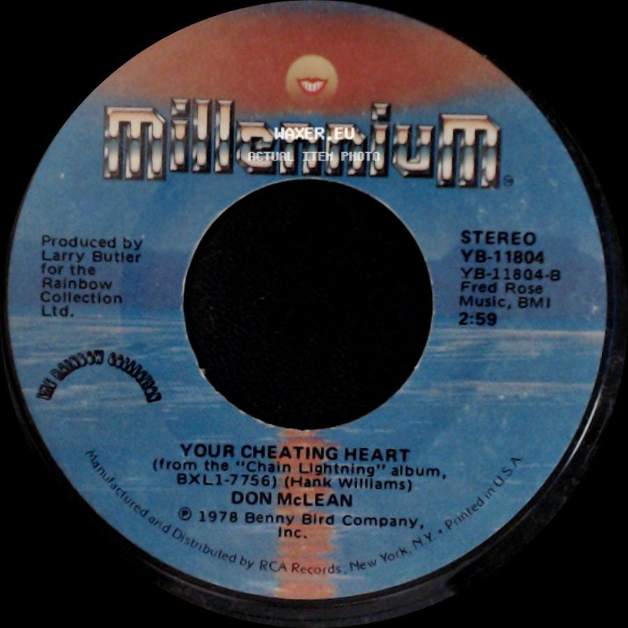 Don Mclean - Your Cheating Heart / Since I Don't Have You side A