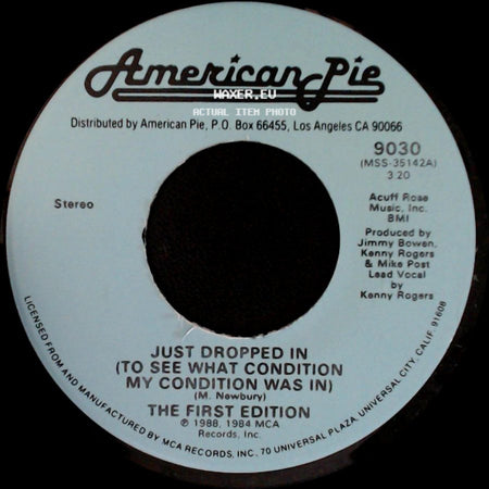 The First Edition / Marlene Dietrich - Just Dropped In (To See What Condition My Condition Was In) / Lili Marlene side A