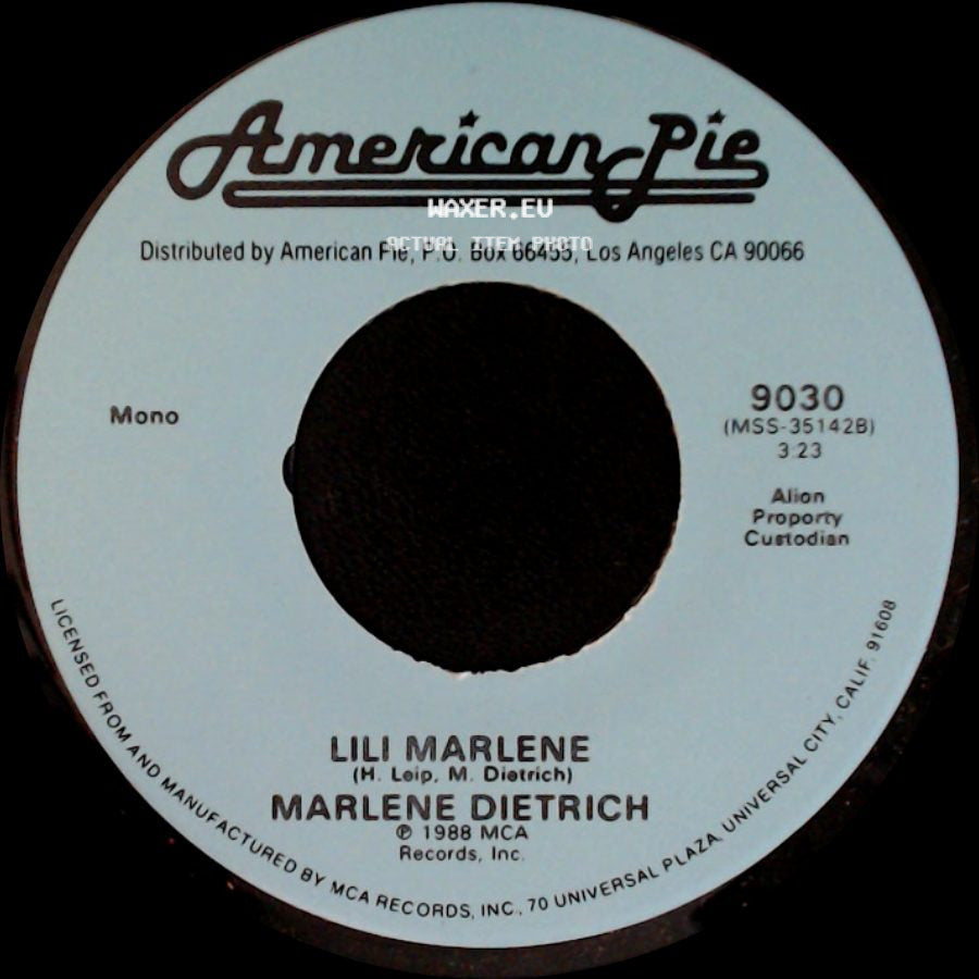 The First Edition / Marlene Dietrich - Just Dropped In (To See What Condition My Condition Was In) / Lili Marlene side B