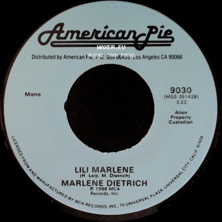 The First Edition / Marlene Dietrich - Just Dropped In (To See What Condition My Condition Was In) / Lili Marlene side B