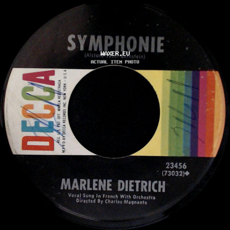 Marlene Dietrich - Symphonie / Lili Marlene side A