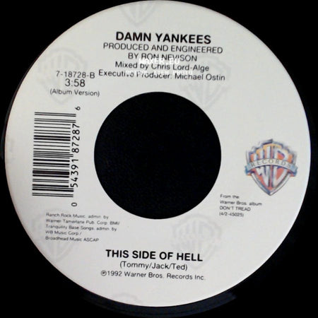 Damn Yankees - This Side Of Hell / Where You Goin' Now side A