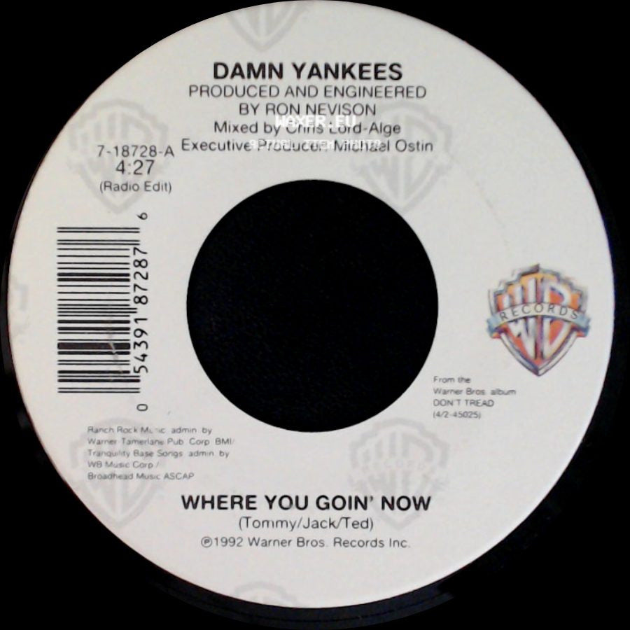 Damn Yankees - This Side Of Hell / Where You Goin' Now side B