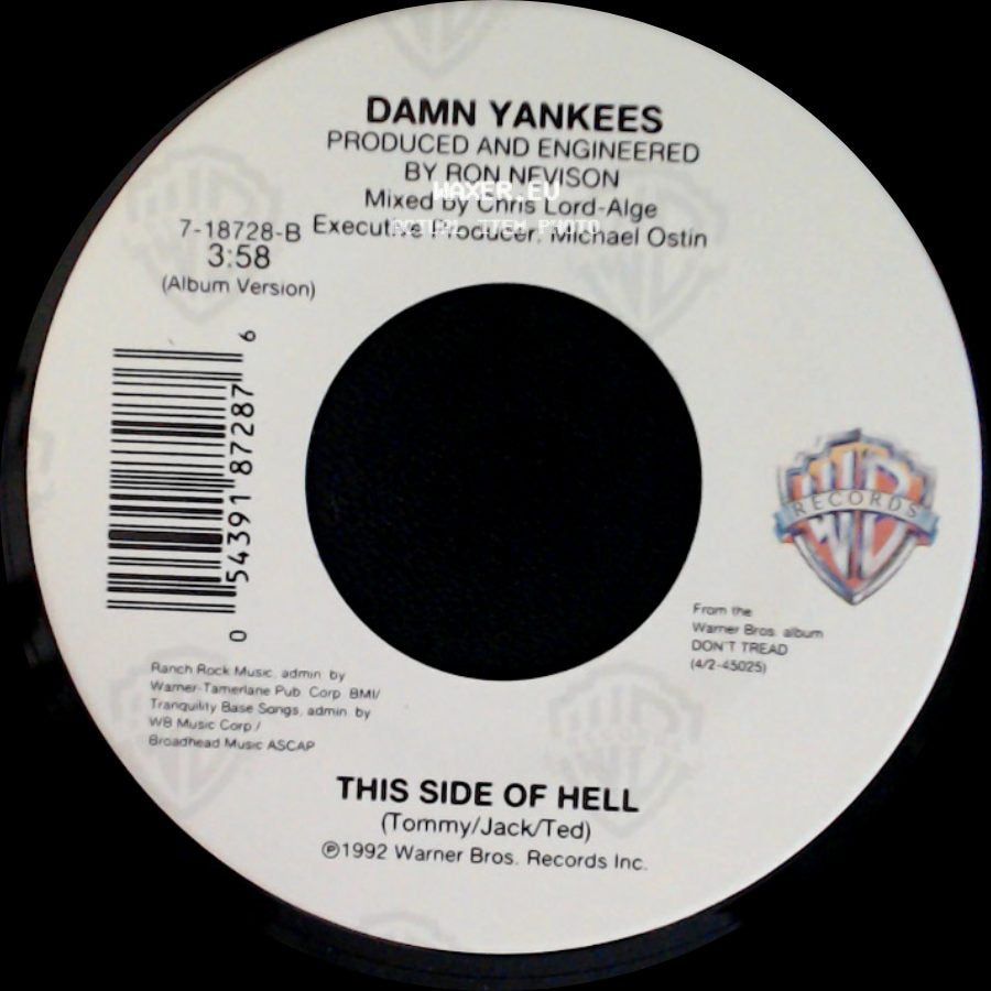 Damn Yankees - This Side Of Hell / Where You Goin' Now side A