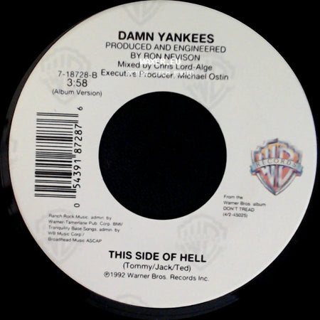 Damn Yankees - This Side Of Hell / Where You Goin' Now side A
