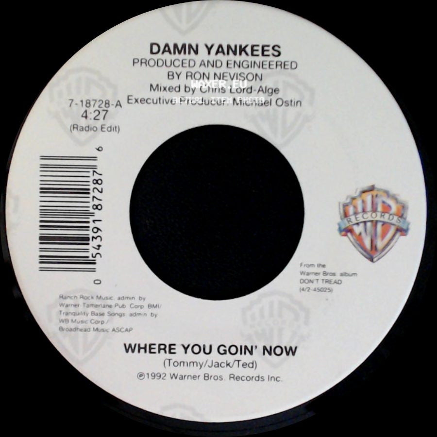 Damn Yankees - This Side Of Hell / Where You Goin' Now side B
