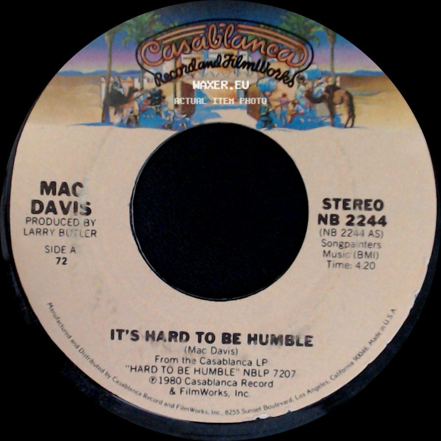 Mac Davis - It's Hard To Be Humble / The Greatest Gift Of All side A