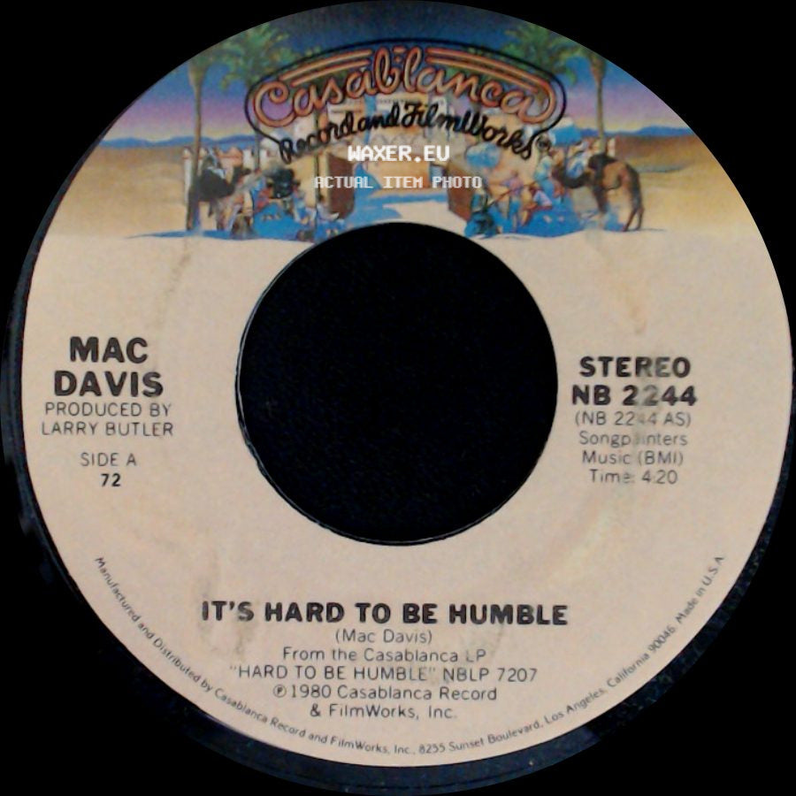 Mac Davis - It's Hard To Be Humble / The Greatest Gift Of All side A