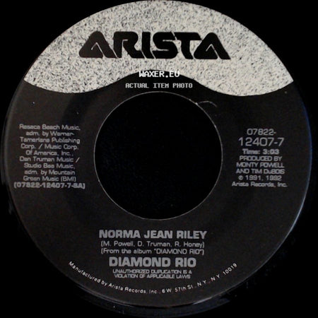 Diamond Rio / Norma Jean Riley - Pick Me Up / Diamond Rio side B