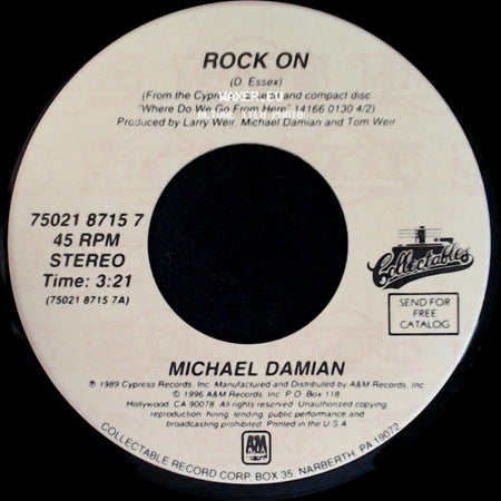 Michael Damian - Rock On / What A Price To Pay side A