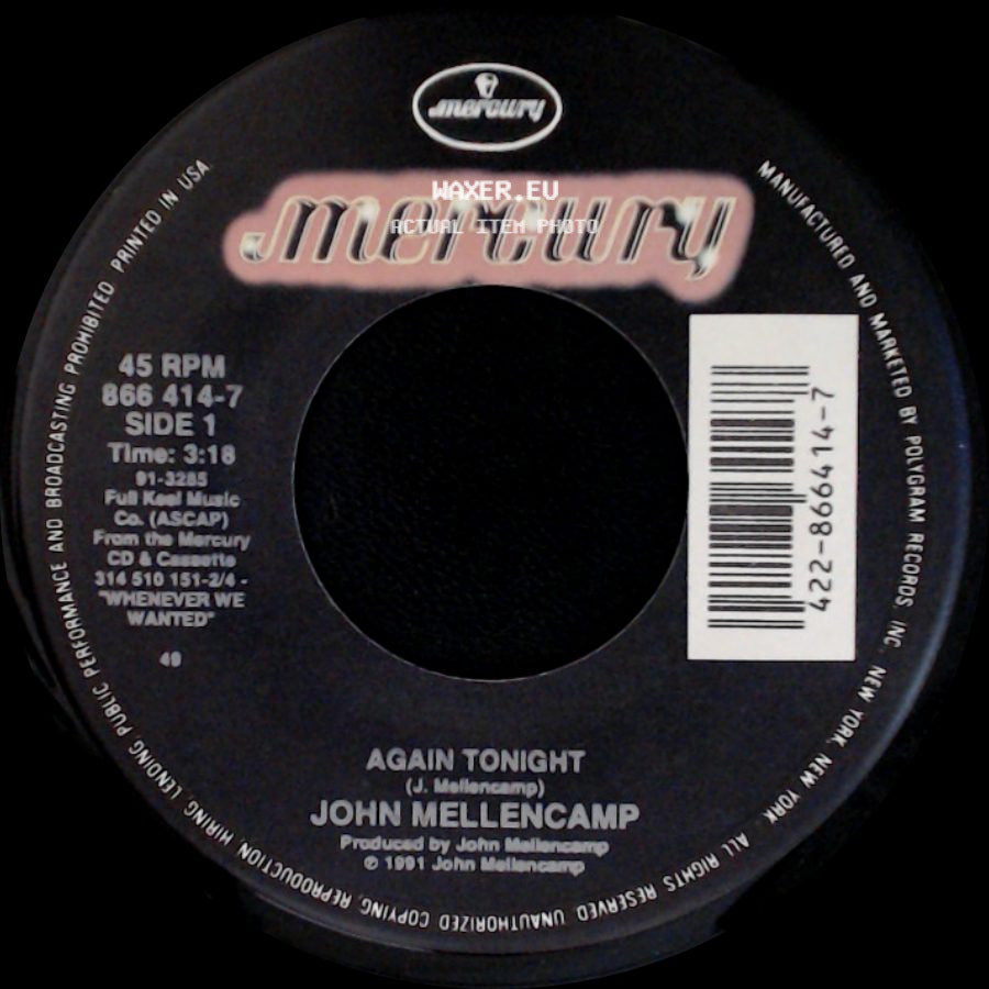 John Mellencamp - Again Tonight / Get A Leg Up (Live) side A
