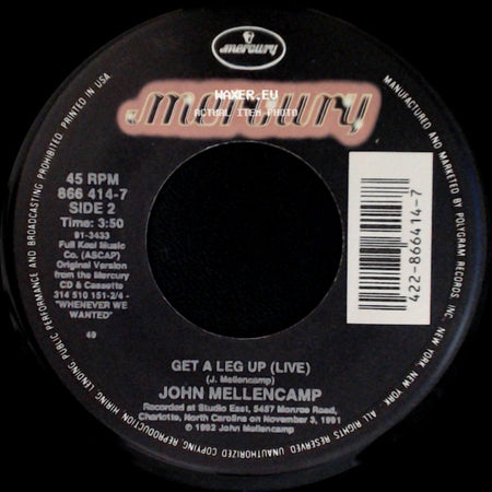 John Mellencamp - Again Tonight / Get A Leg Up (Live) side B