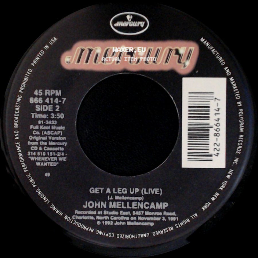 John Mellencamp - Again Tonight / Get A Leg Up (Live) side B
