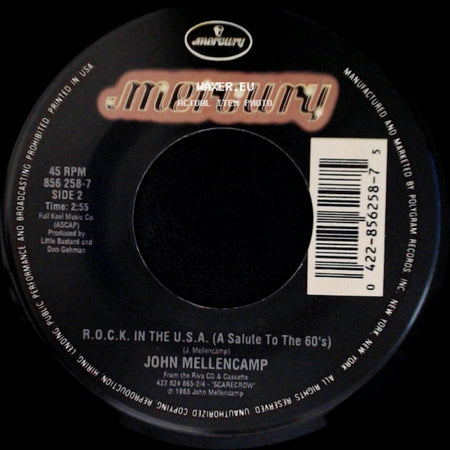 John Mellencamp - Dance Naked / R.O.C.K. In The U.S.A. (A Salute To The 60's) side B