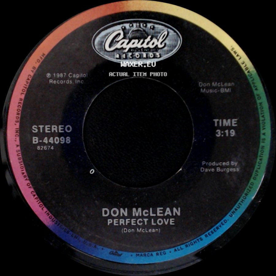 Don Mclean - Perfect Love / You Can't Blame The Train side A