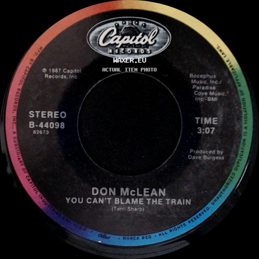 Don Mclean - Perfect Love / You Can't Blame The Train side B