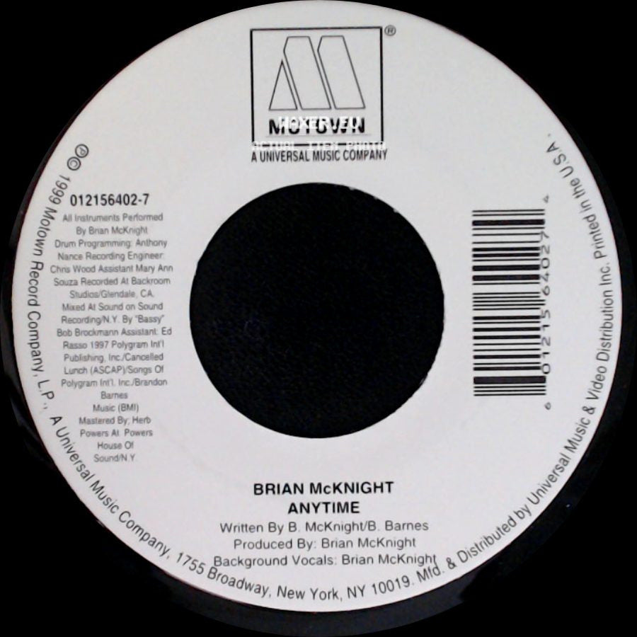 Brian Mcknight - Anytime / Back At One side A