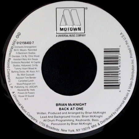 Brian Mcknight - Anytime / Back At One side B