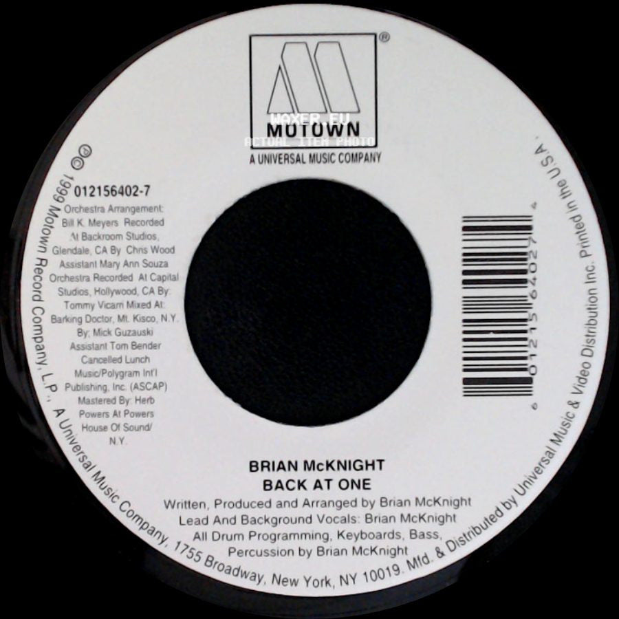 Brian Mcknight - Anytime / Back At One side B