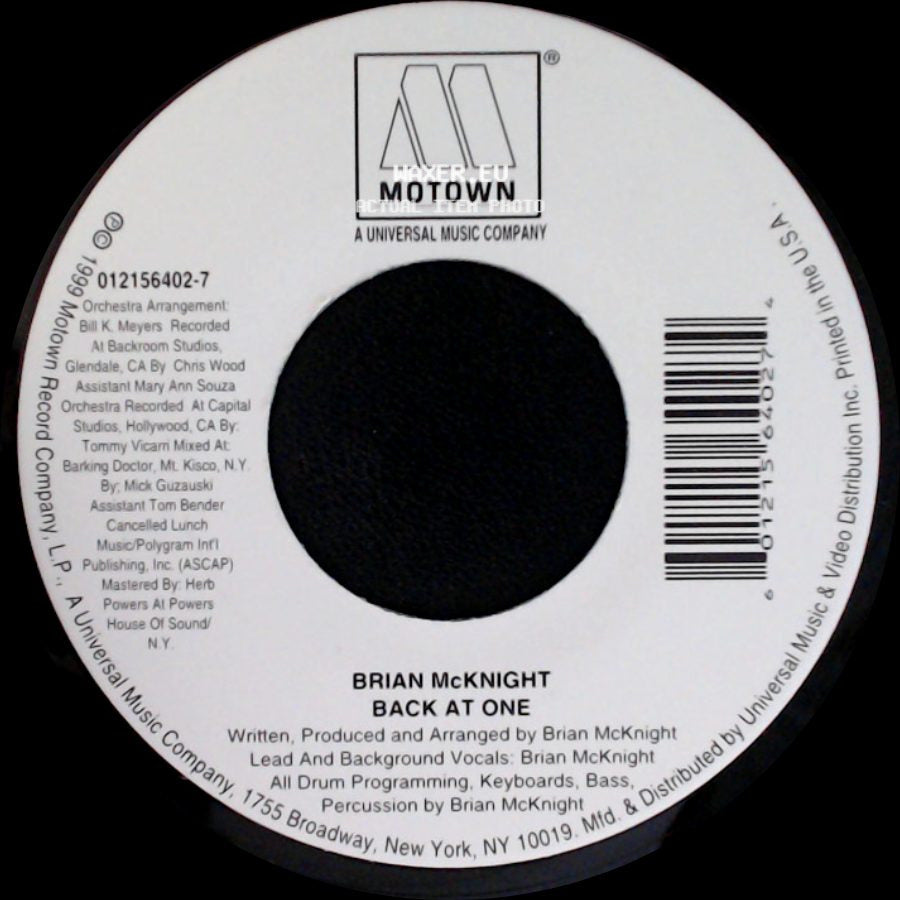 Brian Mcknight - Back At One / Anytime side A