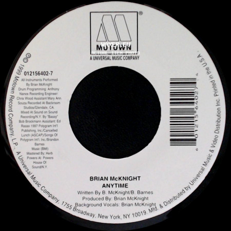 Brian Mcknight - Back At One / Anytime side B