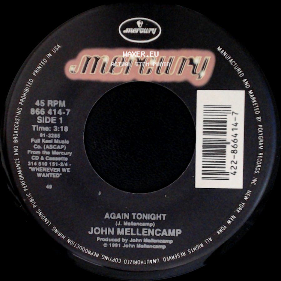 John Mellencamp - Again Tonight / Get A Leg Up (Live) side A
