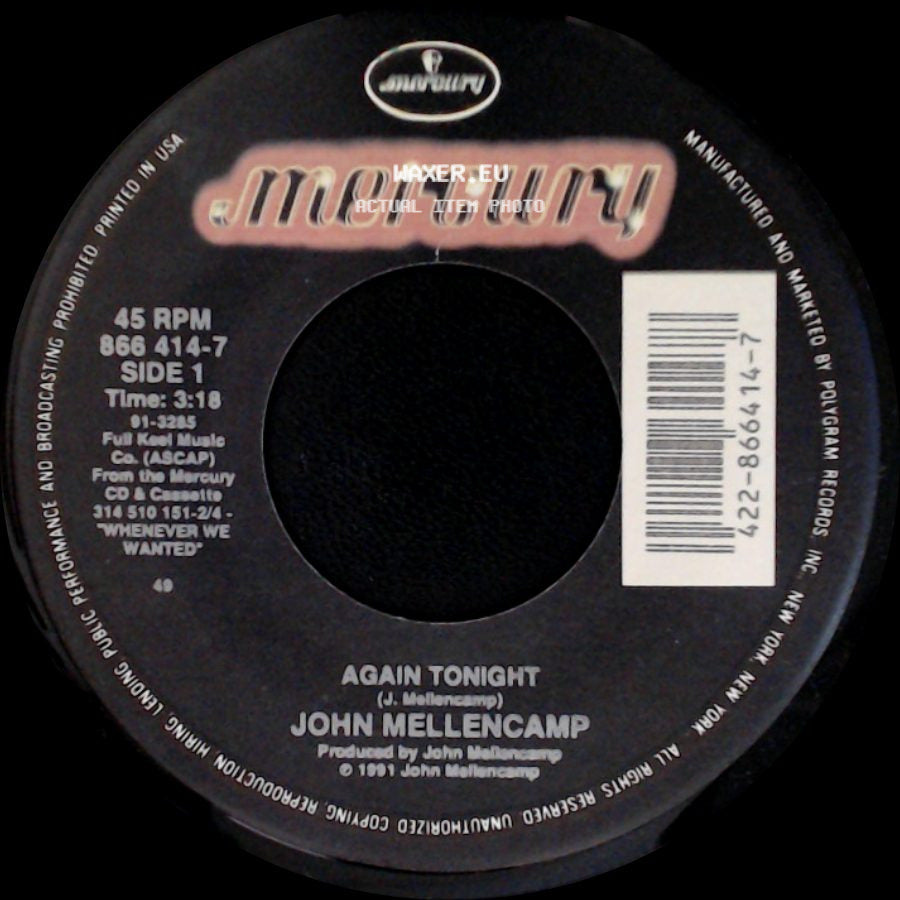 John Mellencamp - Again Tonight / Get A Leg Up (Live) side A