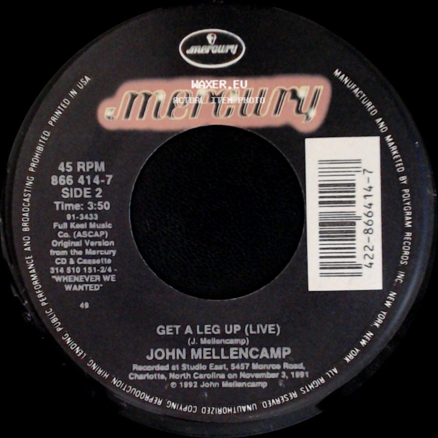 John Mellencamp - Again Tonight / Get A Leg Up (Live) side B