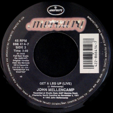John Mellencamp - Again Tonight / Get A Leg Up (Live) side B