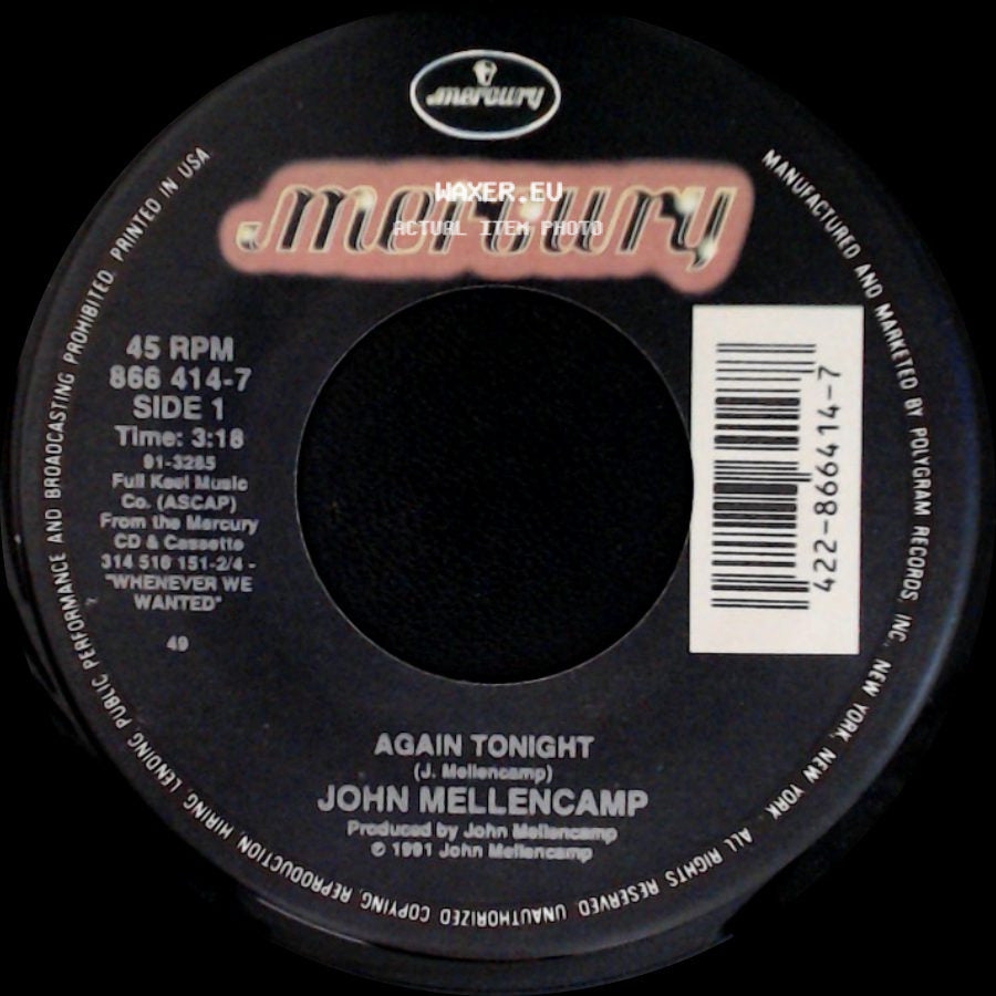 John Mellencamp - Again Tonight / Get A Leg Up (Live) side A