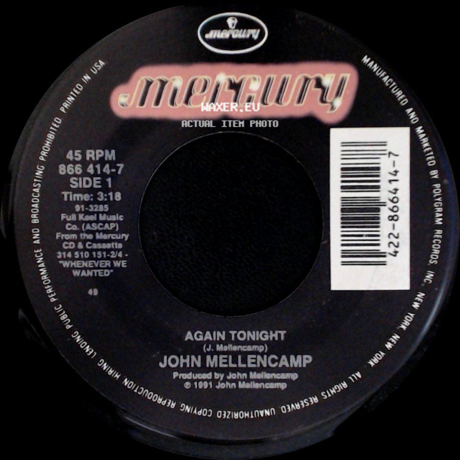John Mellencamp - Again Tonight / Get A Leg Up (Live) side A