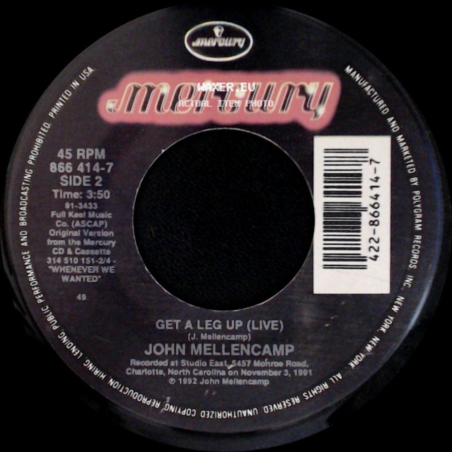 John Mellencamp - Again Tonight / Get A Leg Up (Live) side B