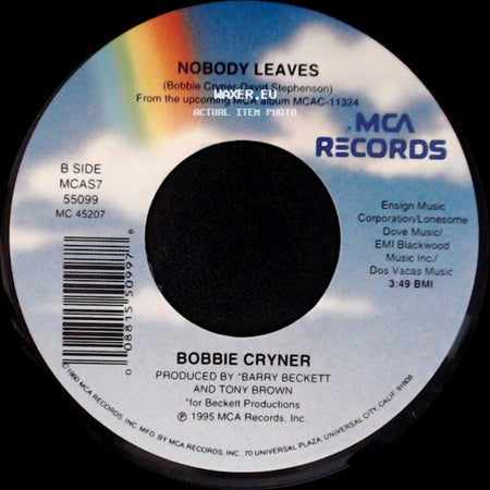 Bobbie Cryner - I Just Can't Stand To Be Unhappy / Nobody Leaves side B