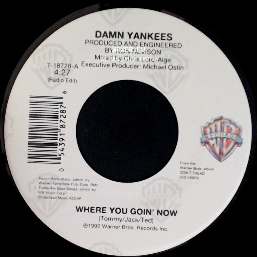 Damn Yankees - Where You Goin' Now / This Side Of Hell side A